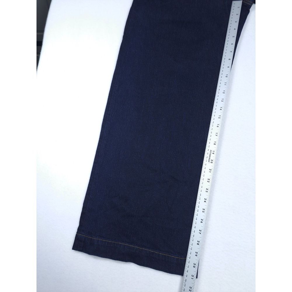 Ann Taylor Loft Jeans Woman's 34 ACT‎ 40 Dark Indigo Blue The Wide Leg High Rise - Picture 8 of 13
